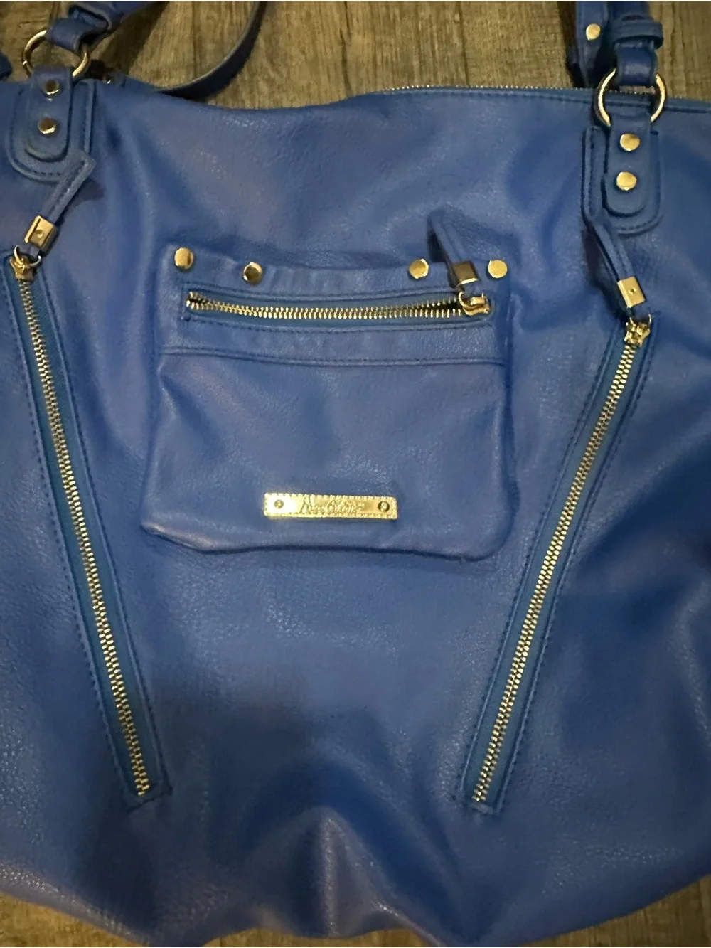 Blue Women’s Tote Handbag - Designer-Inspired Shoulder Bag